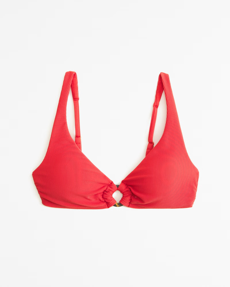 Women's O-Ring High Apex Bikini Top | Women's Swimwear | Abercrombie.com | Abercrombie & Fitch (US)