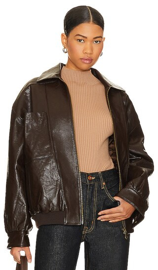 Dasha Jacket in Chocolate Brown | Revolve Clothing (Global)