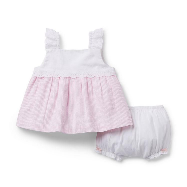 Baby Eyelet Seersucker Matching Set | Janie and Jack