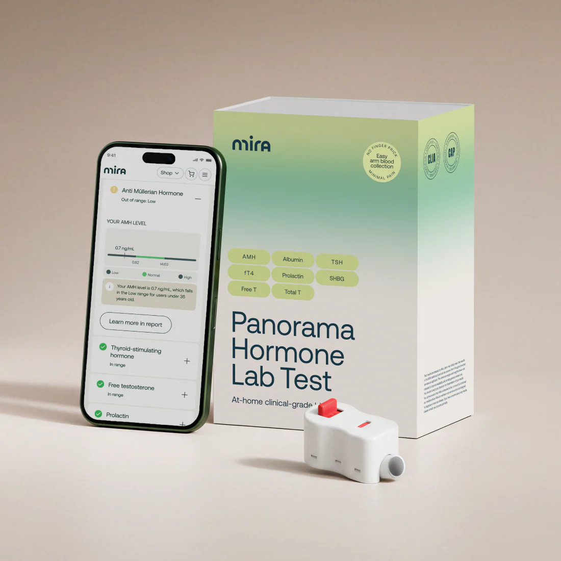 At-home Fertility Hormone Lab Test by Mira | Mira Fertility