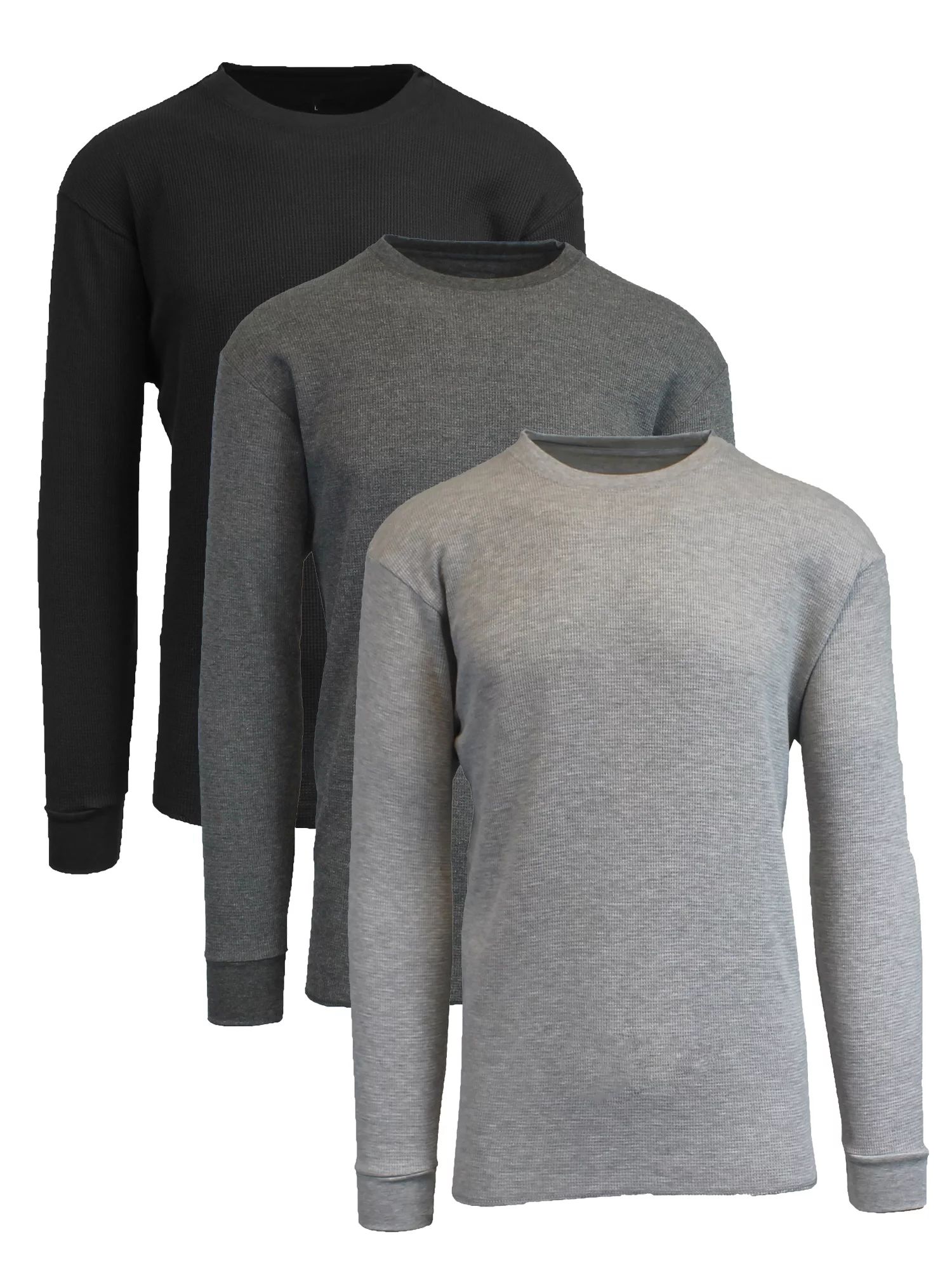 3-Pack Men's Long Sleeve Thermal Shirts (S-5XL) | Walmart (US)