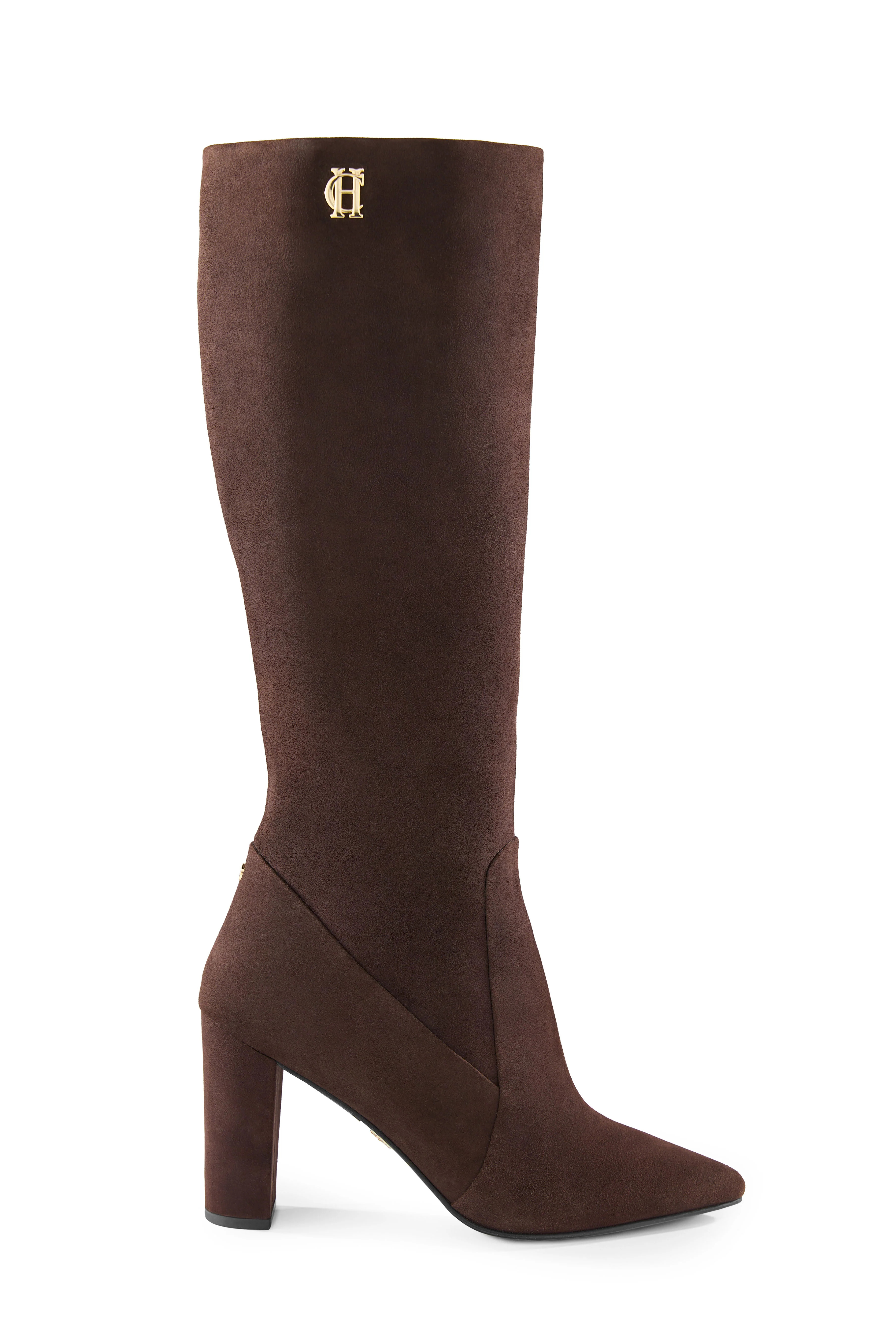 Kensington Knee Boot (Chocolate Suede) | Holland Cooper