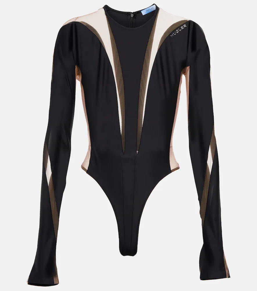 Mugler Paneled bodysuit | Mytheresa (US/CA)