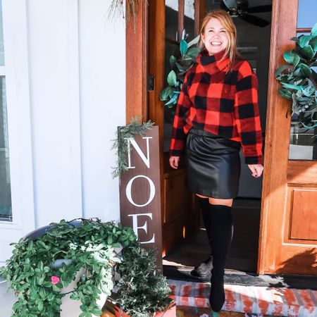 Cooler weather means Buffalo plaid and leather!

Love both these pieces from Loft! Cozy pullover is only $29 right now!

#loft #buffaloplaid #cozystyle #leatherskirt  

#LTKcurves #LTKSeasonal #LTKHoliday