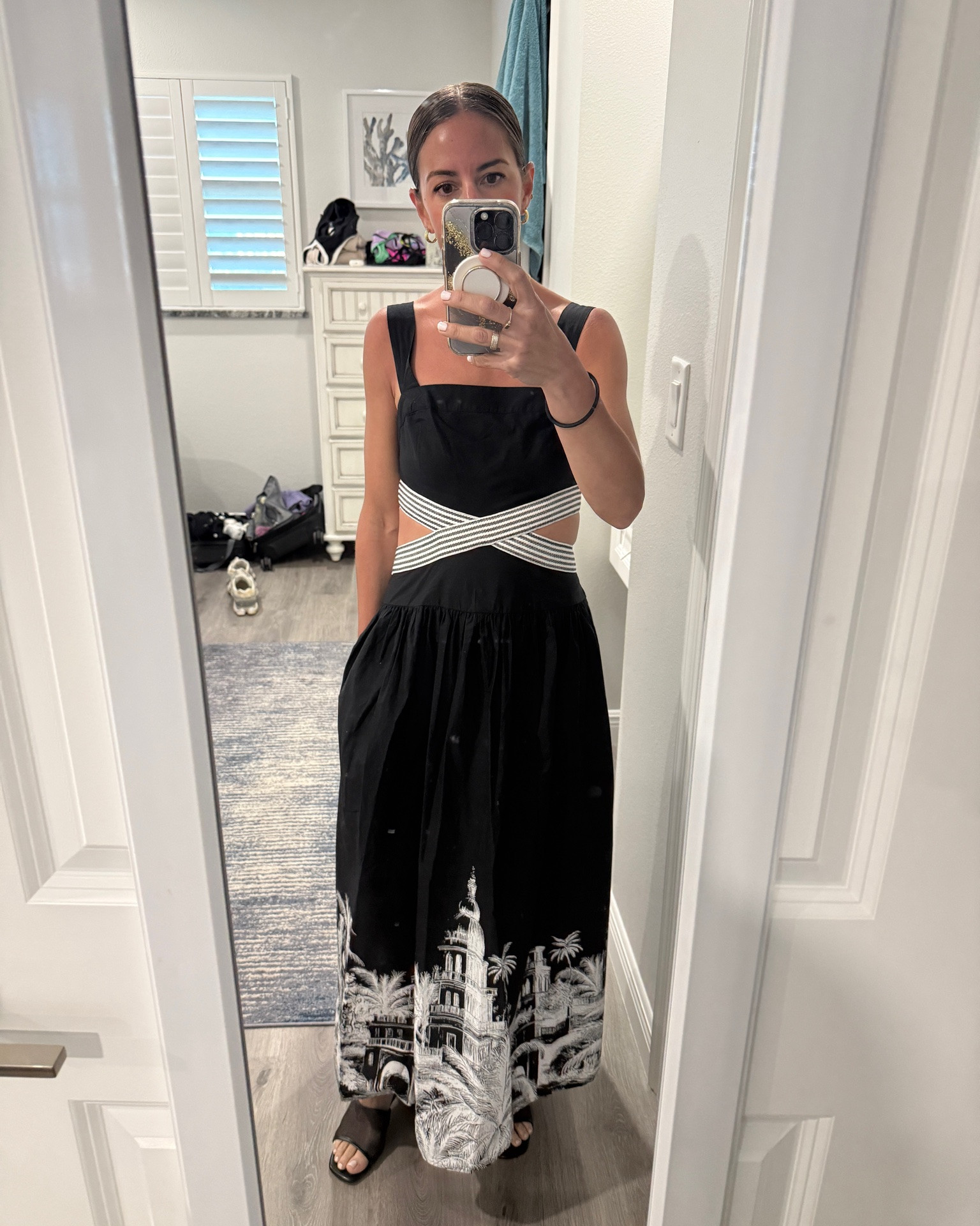 The two dresses I will wear on repeat this summer! And the most comfortable short block heels with mess slide that I own in 3 colors!
Xs in both. Also petite in black.
I’m 5’2.

#LTKTravel #LTKSeasonal #LTKootd