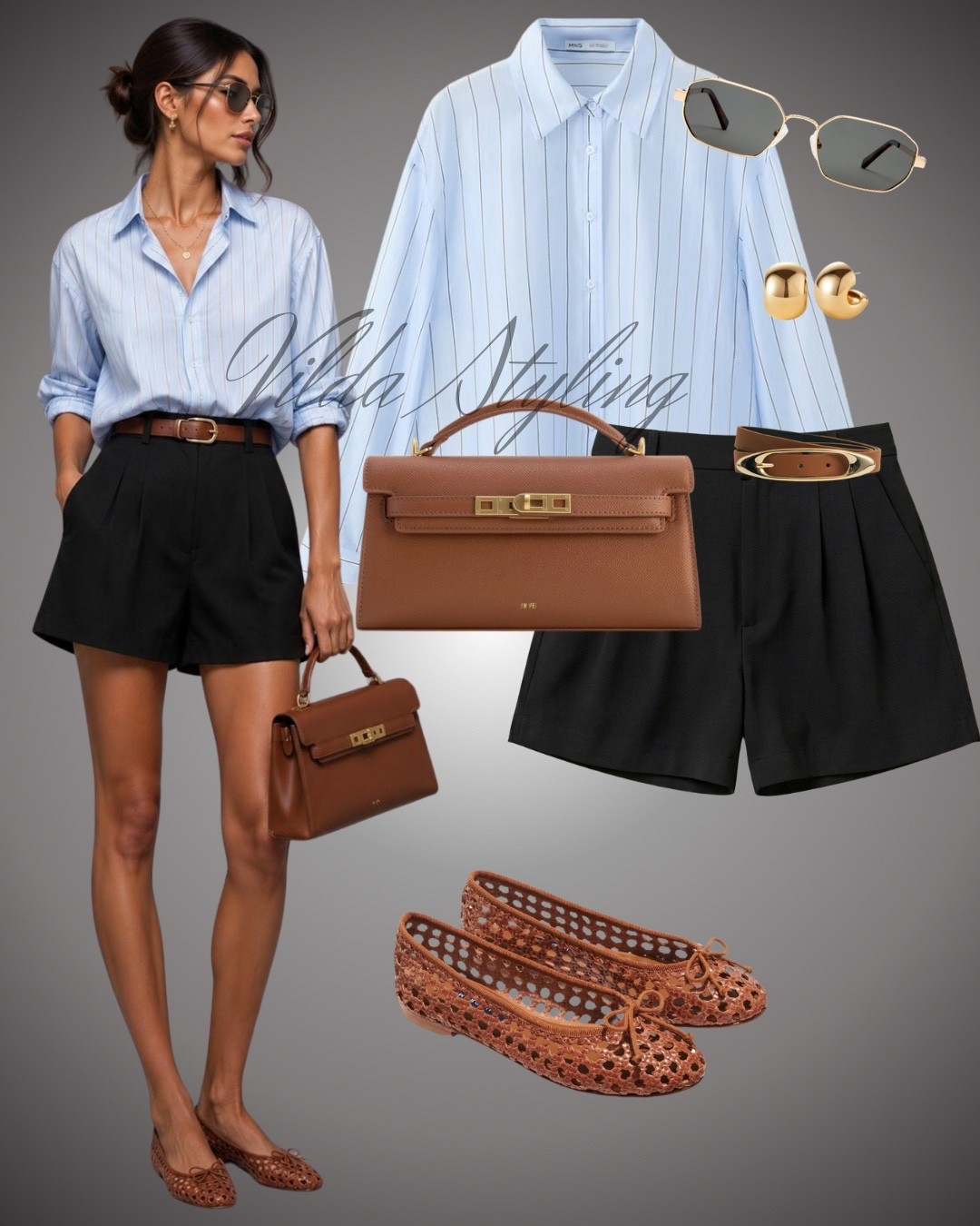 A crisp blue striped shirt paired with tailored black shorts creates the perfect polished summer look. Finished with woven ballet flats, a structured brown handbag, gold accessories, and sleek sunglasses for effortless everyday elegance.

✨ Perfect for brunch, city strolls, casual office days, or weekend outings.


#LTKStyle #LTKFashion #ClassicStyle #SummerOutfit #EffortlessChic #EverydayStyle #MinimalStyle #CapsuleWardrobe #OutfitInspiration #NeutralStyle #FashionFinds #SmartCasual #SummerFashion #StyleInspo #LTKLooks

#LTKsummer #LTKworkwear #LTKstyletip
