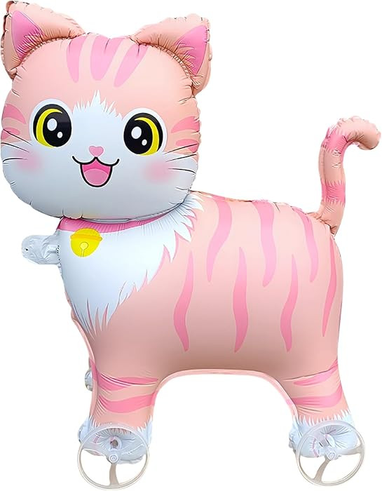 Walking on Wheels Cat Balloons Kids Toys Mylar Foil Balloons Children Gift Toys,Cute Fun Inflable... | Amazon (US)