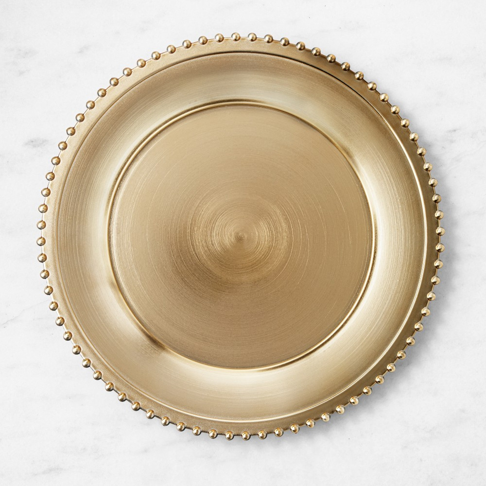 Gold Gilded Chargers | Williams-Sonoma