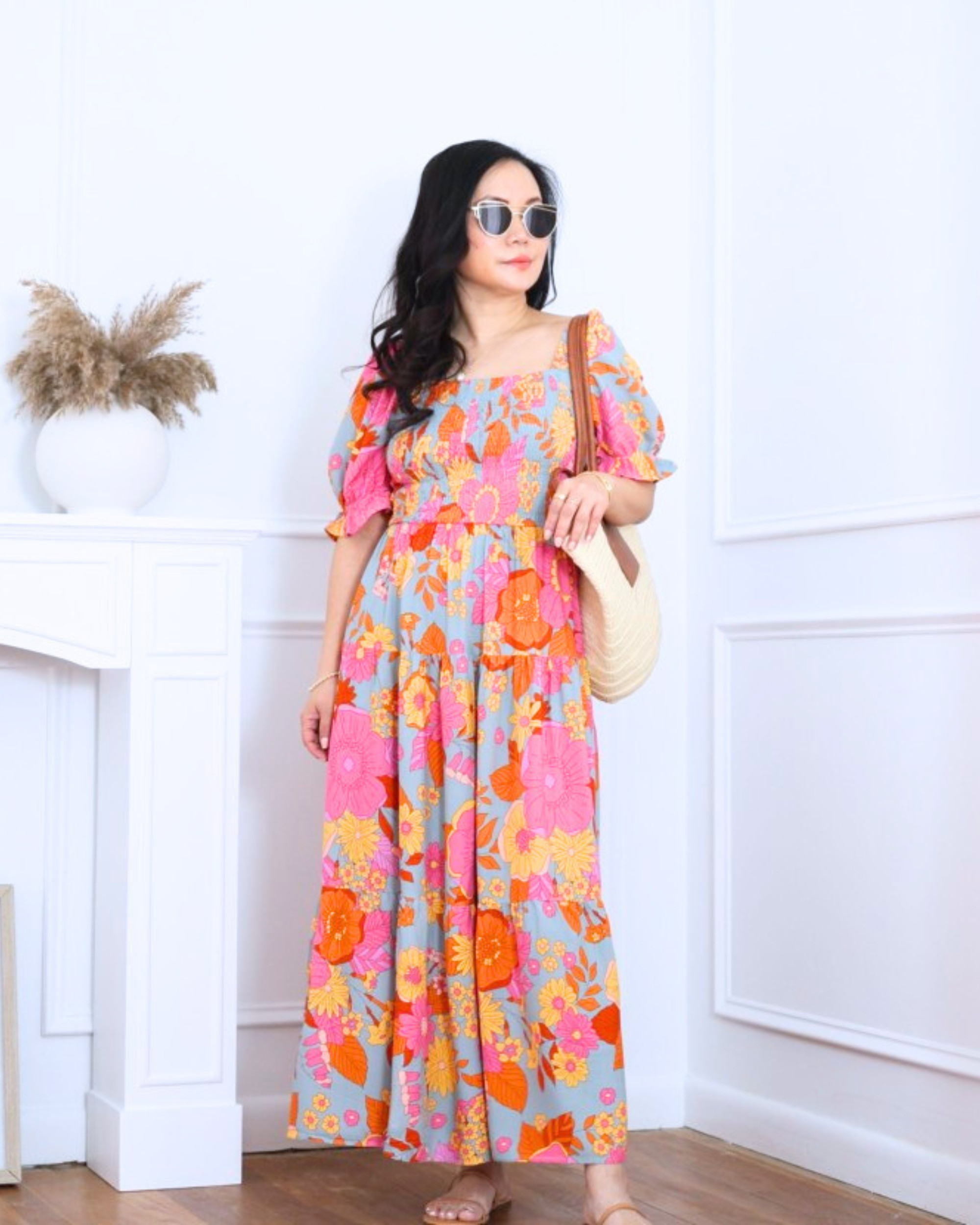 Boho maxi skirt and strappy sandals from Amazon styled with a raffia tote bag — breezy, relaxed, and effortlessly put together for warm, easy days. I’m 5’2, wearing size XS.

#LTKPetite #LTKootd #LTKOver40