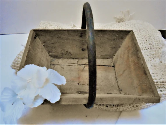 Small Vintage French Farmhouse Garden Trug Herb Harvesting | Etsy Canada | Etsy (CAD)