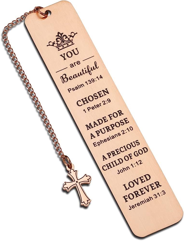 Christian Bookmark Gift for Women Religious Baptism Gift for Teen Girls Ladies Easter Bookmark fo... | Amazon (US)