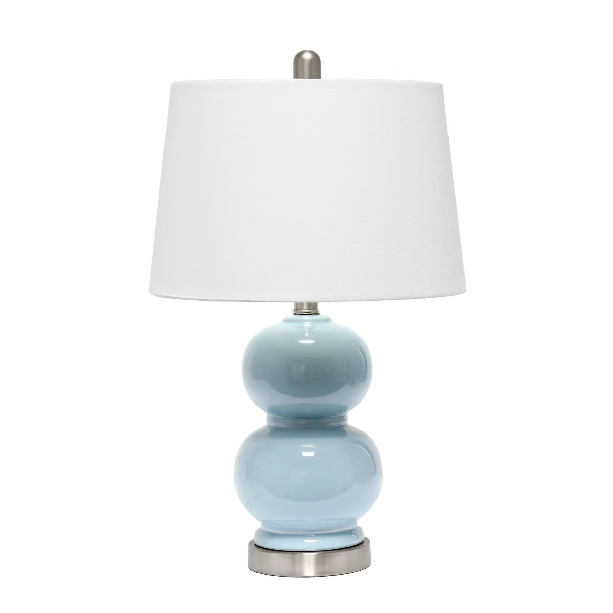 Dual Orb Table Lamp with Fabric Shade Light Blue - Lalia Home | Target