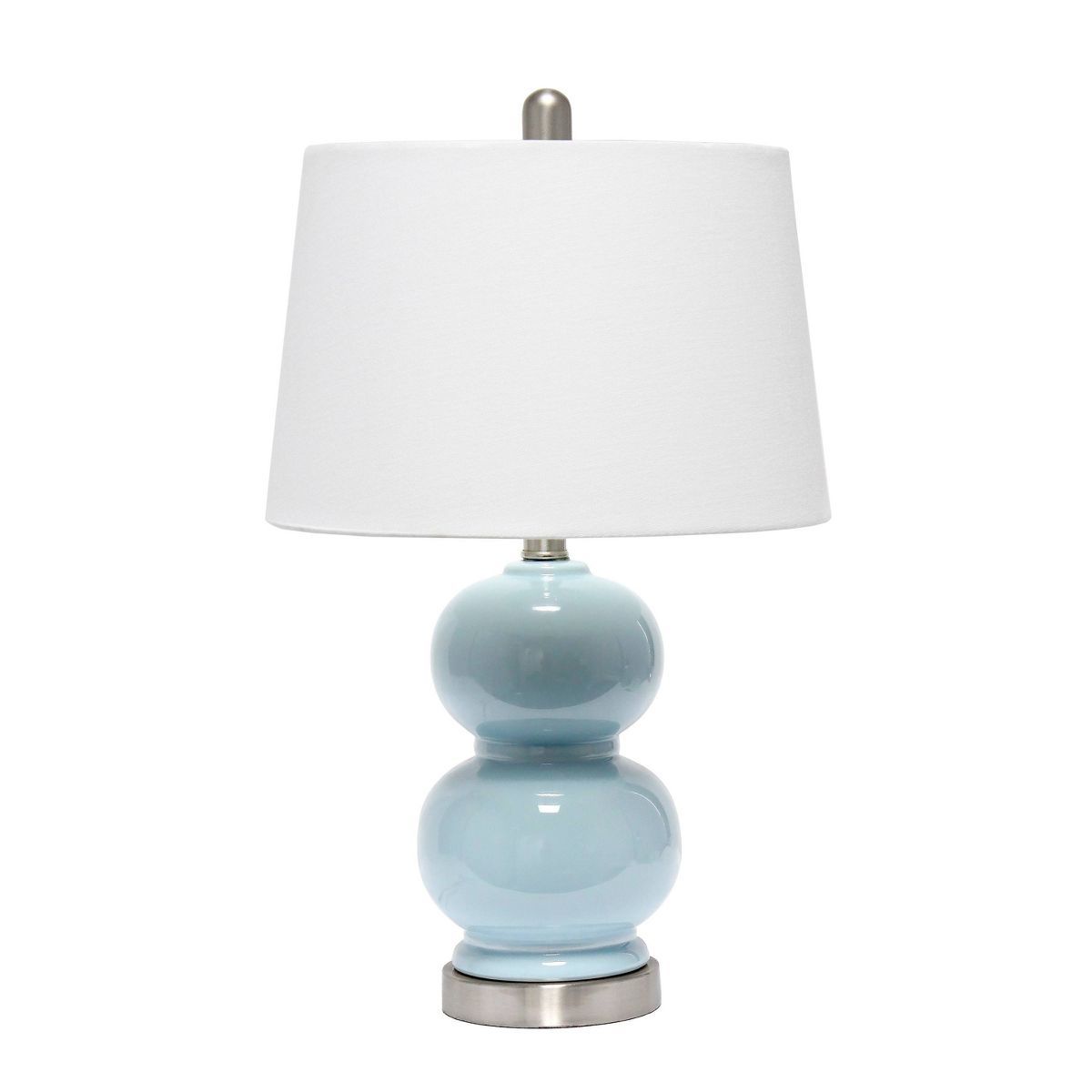 Dual Orb Table Lamp with Fabric Shade Light Blue - Lalia Home | Target