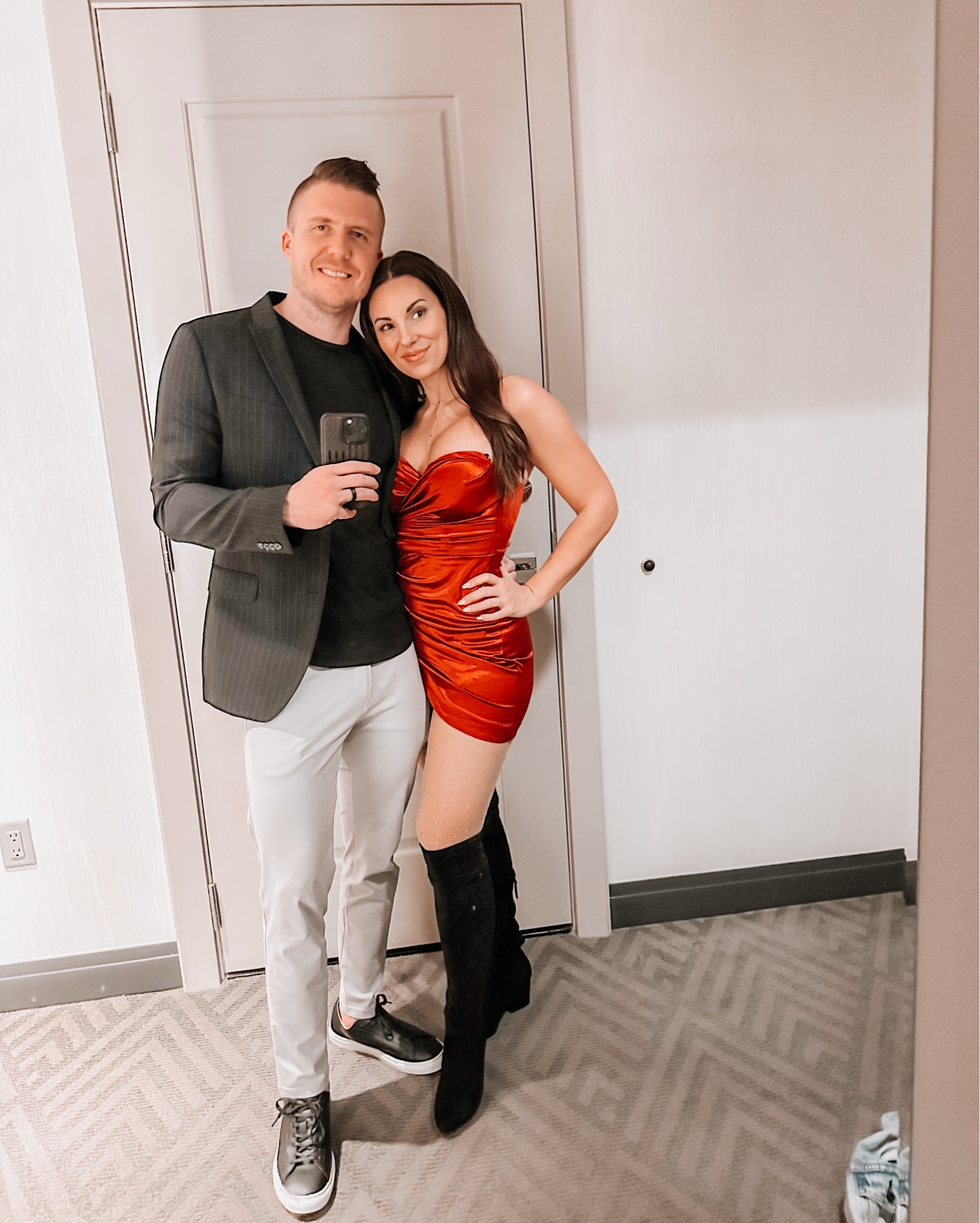 Last minute holiday outfit ideas! Exact dresses no longer available but similar ones are linked! My husband’s outfits are still available. He is wearing a L in shirts and medium pants. I am wearing a small.

#LTKootd #LTKSaleAlert #LTKHoliday