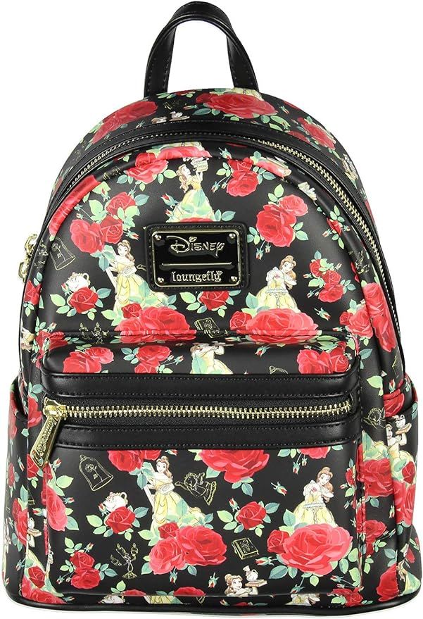 Loungefly Disney Beauty And The Beast Belle Roses Mini Backpack | Amazon (US)