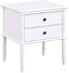 Comfort Pointe Ellison White 2-Drawer Wood Nightstand | Amazon (US)
