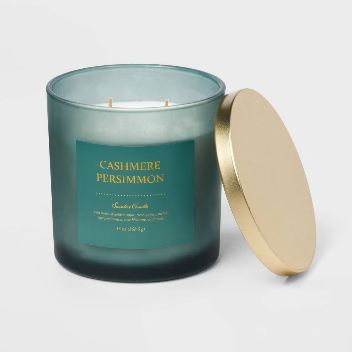 Colored Glass Candle Cashmere Persimmon Green - Threshold™ | Target