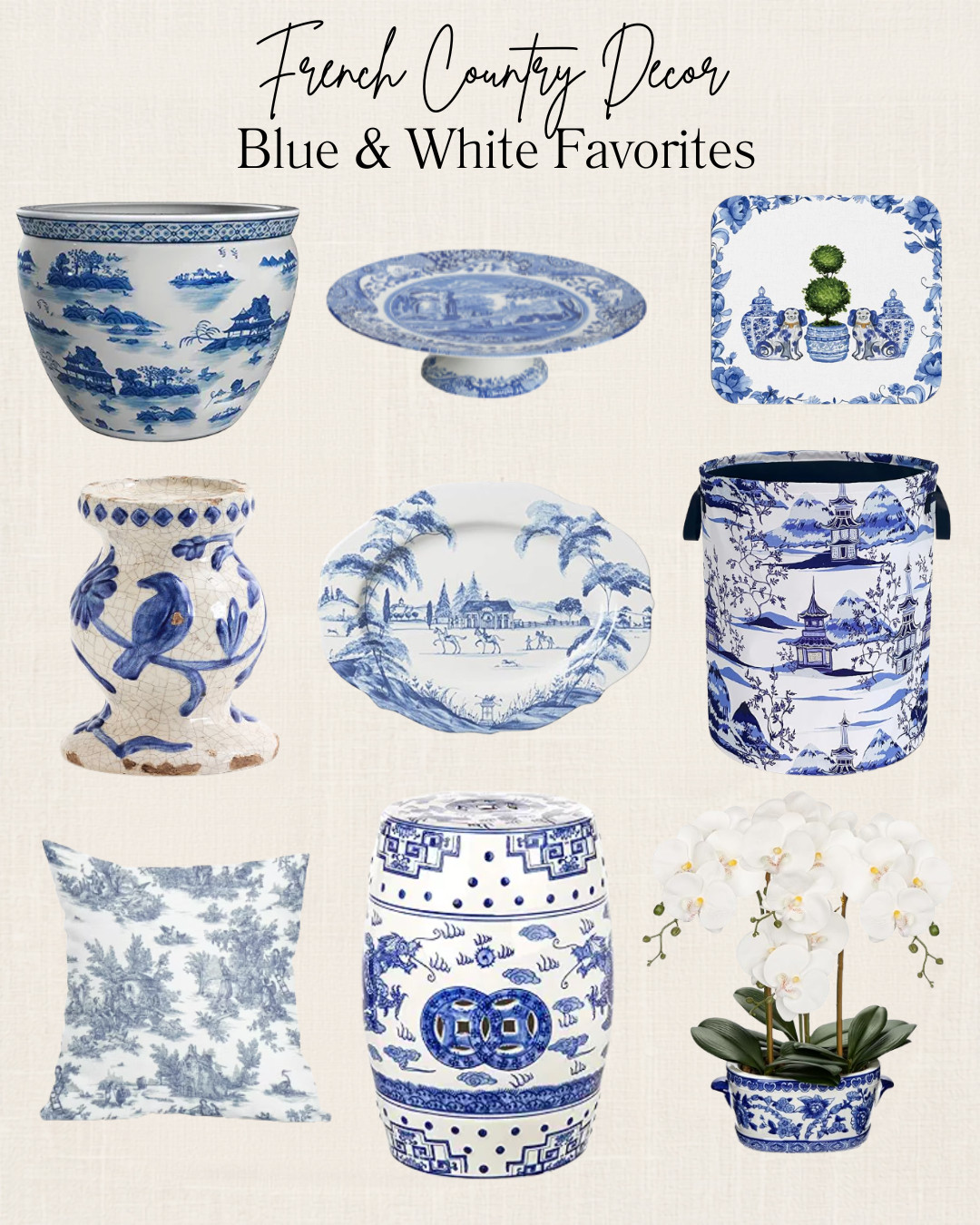 There's something timeless about blue and white decor. Whether you're styling a kitchen counter, refreshing a bookshelf, or adding the perfect finishing touch to a coffee table, these classic pieces never go out of style.

I've gathered some of my favorite small blue and white decor finds that bring effortless French country charm and European-inspired style to any room. They're the kind of pieces you'll enjoy season after season—and they also make thoughtful housewarming, hostess, birthday, or holiday gifts for anyone who loves timeless home decor.

Save this post for your next home refresh or gift idea, and shop all of my favorites through the link!

#LTKHome #BlueAndWhiteDecor #FrenchCountry #FrenchCountryDecor #TraditionalHome #EuropeanInspired #CollectedHome #HomeDecor #DecorInspiration #ClassicHome #TimelessStyle #GiftIdeas #HousewarmingGift #HostessGift #AmazonHomeFinds #ShelfStyling #HomeAccessories #AffordableDecor #LTKFinds #GiftInspiration
 

 