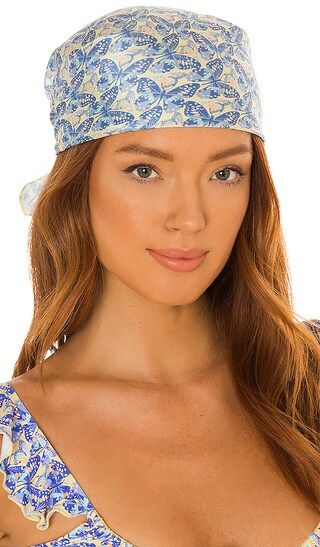 Heidi Silk Headscarf in Monarch | Revolve Clothing (Global)