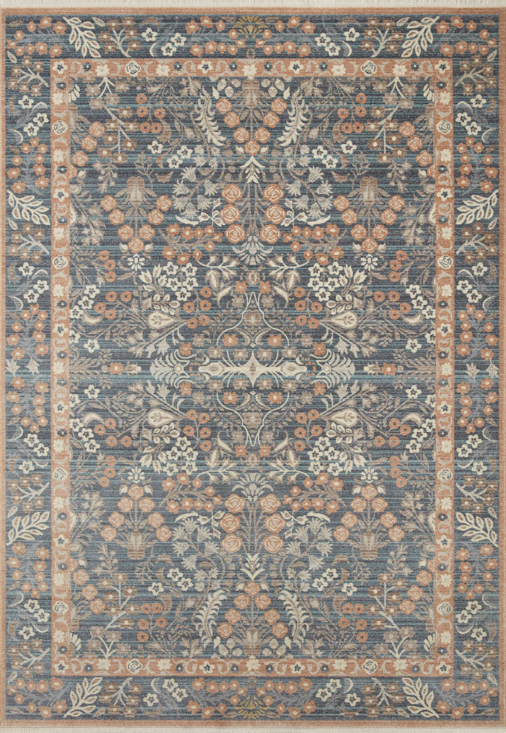 Holland Navy & Rust Rug | Burke Decor