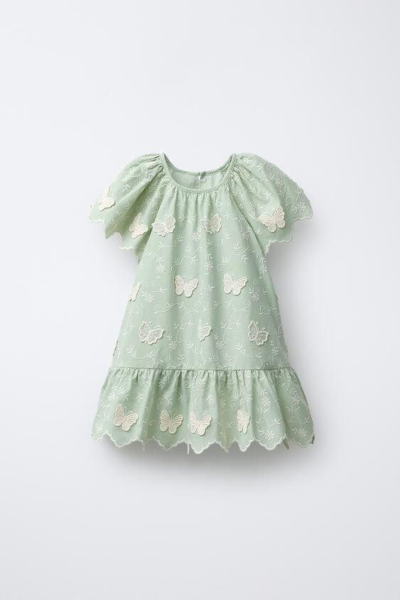 EMBROIDERED BUTTERFLY DRESS | Zara US