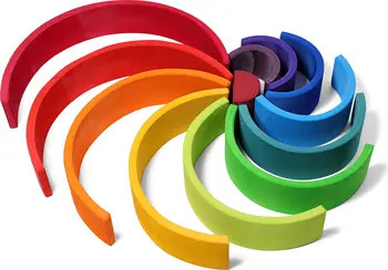 GRIMM'S SPIEL UND HOLZ Large Stackable Rainbow Blocks | Nordstrom | Nordstrom