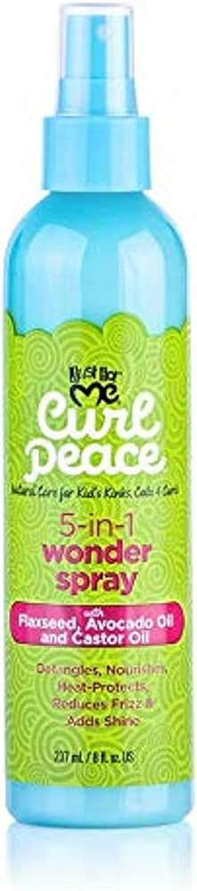 Just For Me Curl Peace 5-In-1 Wonder Spray - Detangles, Nourishes, Heat-Protects, Reduces Frizz, ... | Amazon (US)