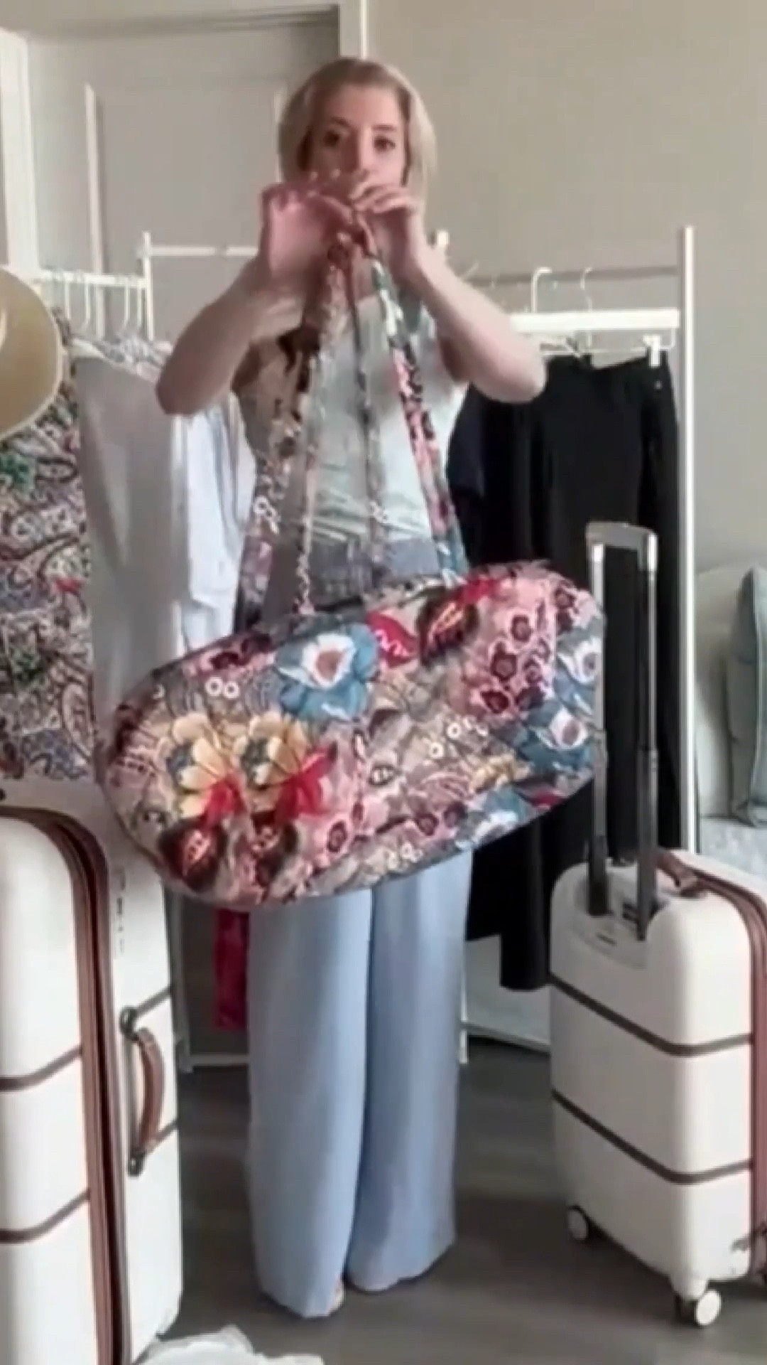 Vera Bradley Women's Cotton Overnight Tote Travel Bag

PACK IN STYLE -- Skip the extra carry on & take advantage of the interior pockets of this spacious travel bag featuring 3 pockets to organize your cosmetics hair products jewelry & other toiletries

#LTKTravel #LTKFindsUnder100 #LTKItBag