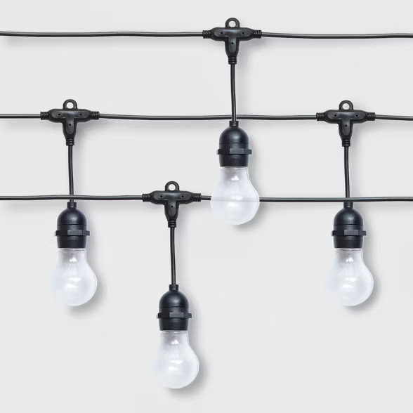 10ct Premium Heavy Duty Drop LED Outdoor String Lights Frosted Globe - Project 62™ | Target