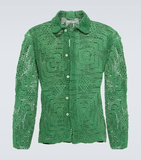 Crochet cotton overshirt | Mytheresa (UK)