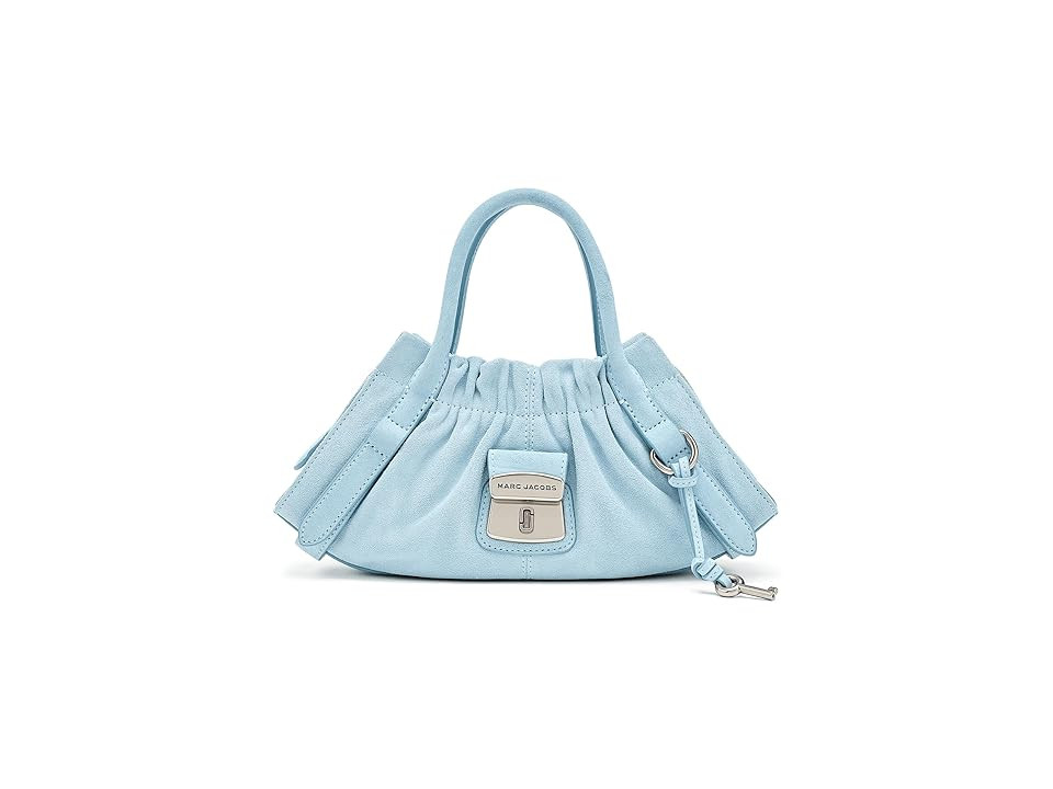 Marc Jacobs The Cristina Small Satchel Satchel Women's Handbags Blue Mist, Suede | Zappos