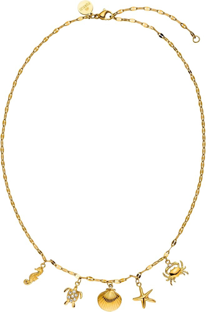 Purelei Underwater World Kette Damen (Gold/Silber/Ros\u00e9gold) \u2013 Halskette Damen aus langl... | Amazon (DE)