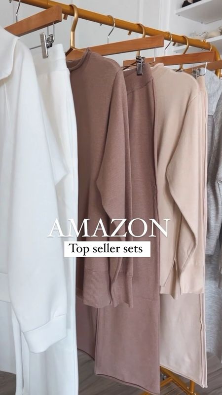 Amazon top seller sets. 
Comfortable and so stylish, perfect for traveling, staying home, and running errands. Amazon loungewear.
They fit true to size, I’m wearing a size small.

#LTKSeasonal #LTKtravel #LTKstyletip