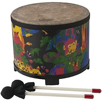 Remo KD-5080-01 Kids Percussion Floor Tom Drum - Fabric Rain Forest, 10" | Amazon (US)
