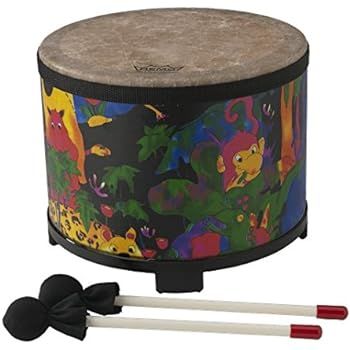 Remo KD-5080-01 Kids Percussion Floor Tom Drum - Fabric Rain Forest, 10" | Amazon (US)