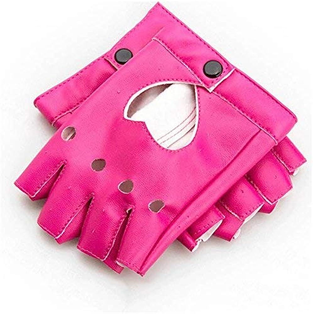 GOOTRADES Punk Fingerless Dance Glove For Women, Jazz Style Glove, PU Leather | Amazon (US)