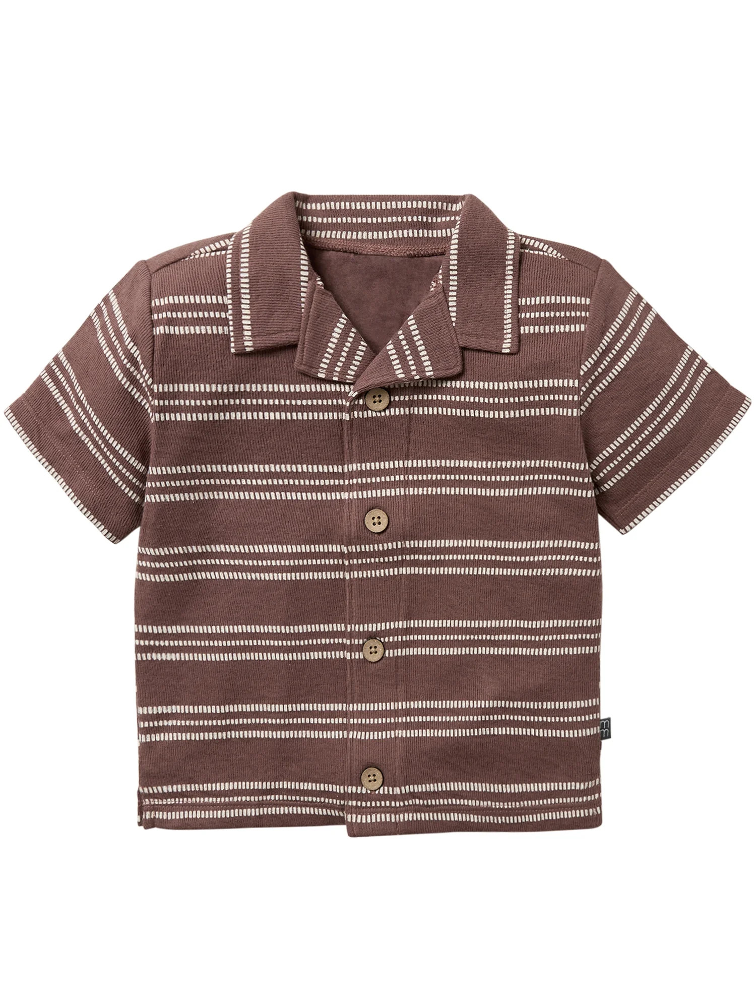 Modern Moments by Gerber Toddler Boy Organic Button Up Collar Shirt, Sizes 12M-5T | Walmart (US)