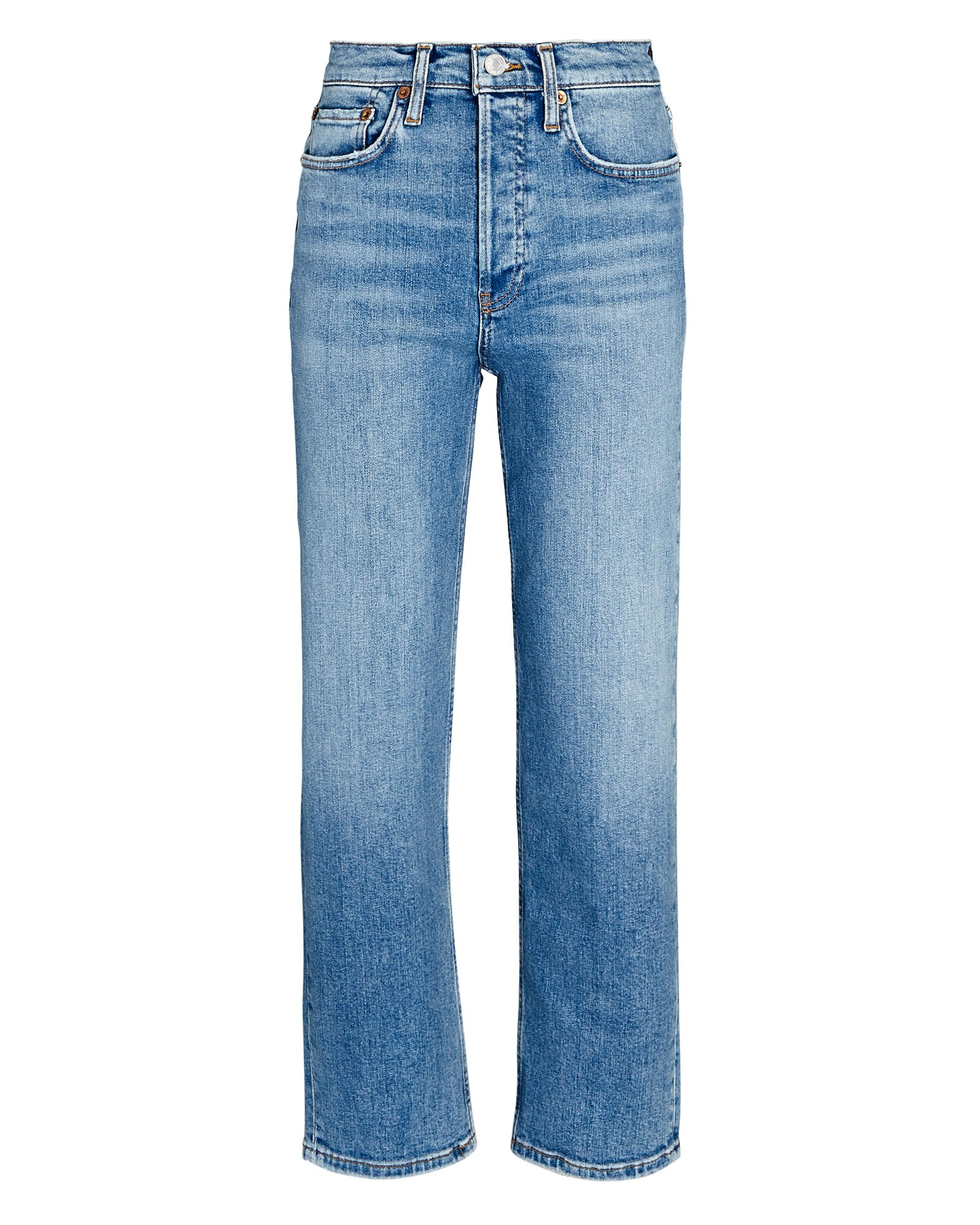 70s High-Rise Stove Pipe Jeans | INTERMIX