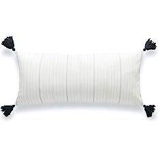 Hofdeco Neutral Indoor Outdoor Long Lumbar Pillow Cover ONLY for Bed, Backyard, Couch, Sofa Gray ... | Amazon (US)