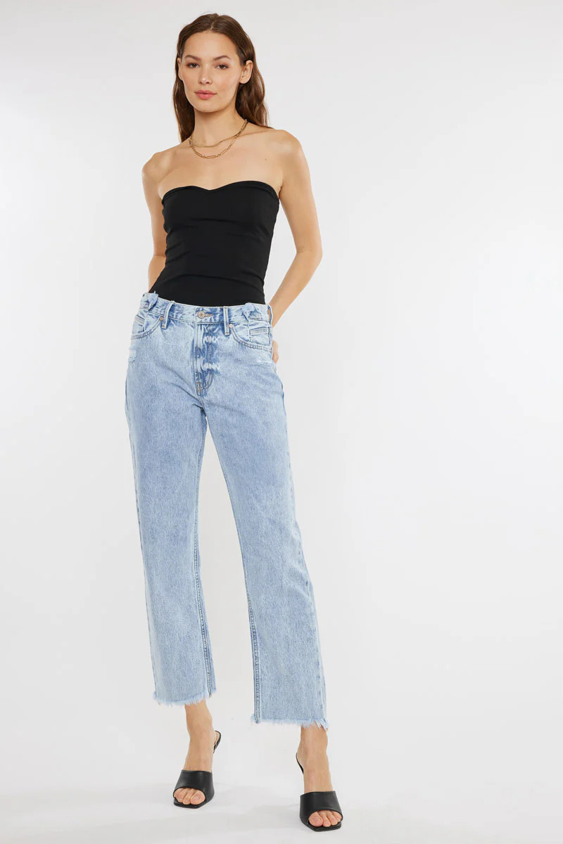 Meadow High Rise Straight Leg Jeans | Kancan USA