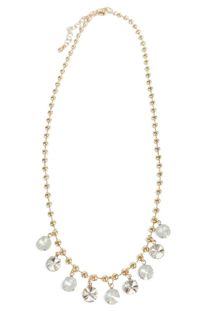 TWT\u00ae Anna Cloud Round Stone Charm Ball Chain Necklace | The Willow Tree