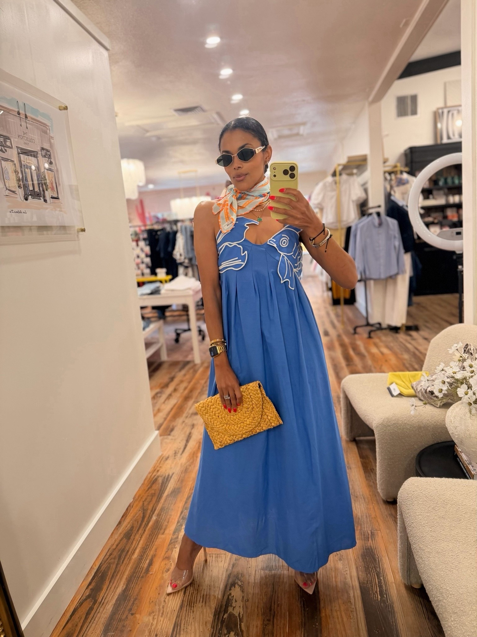 Sharing this great find! This dress was available in red and sold out crazy fast. It’s finally back in this gorgeous blue! Perfect for a vacation getaway, day out on the town, or a girlfriend brunch! TTS #LTKootd #spring #fitinspo #40smom

#LTKmomlife #LTKgrwm #LTKootd