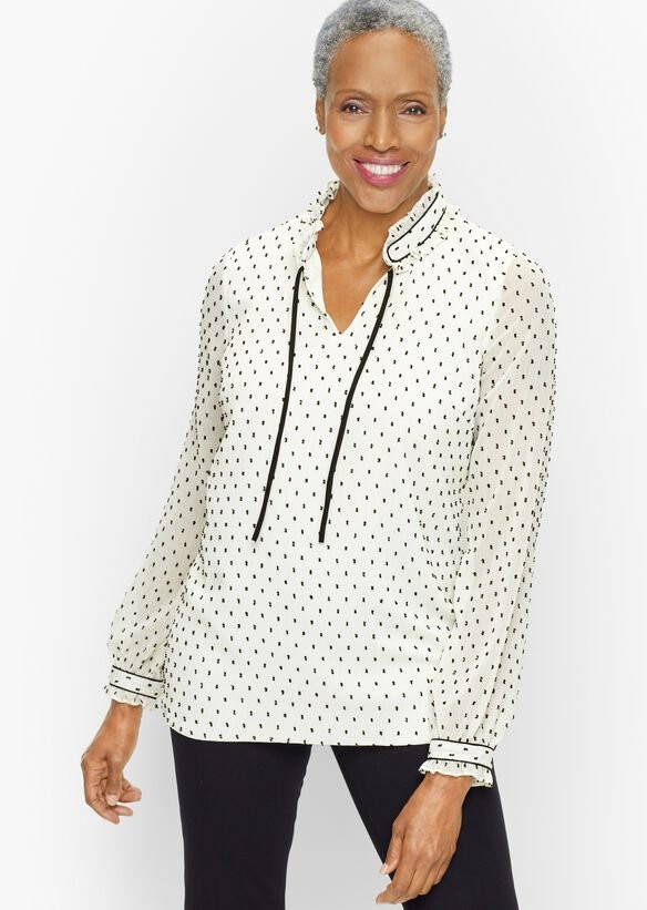 Tie Neck Top | Talbots