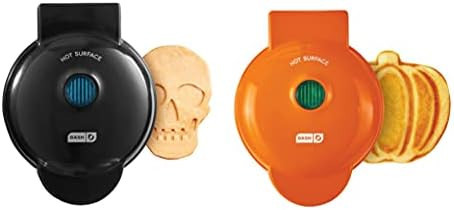 Dash Mini Waffle Maker (2 Pack) for Individual Waffles, Hash Browns, Keto Chaffles with Easy to Clea | Amazon (US)