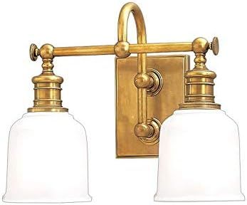 Hudson Valley Lighting 1972-AGB Keswick - Two Light Wall Sconce - 13.5 Inches Wide by 11 Inches H... | Amazon (US)