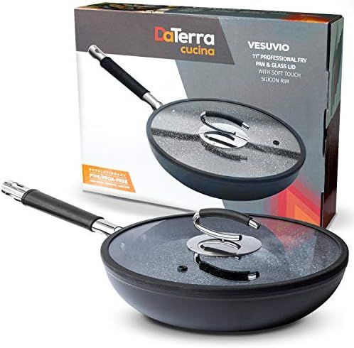 DaTerra Cucina Ceramic 11 inch Fry Pan with Natural Nonstick Coating | Cook Effortlessly on Glasstop | Amazon (US)