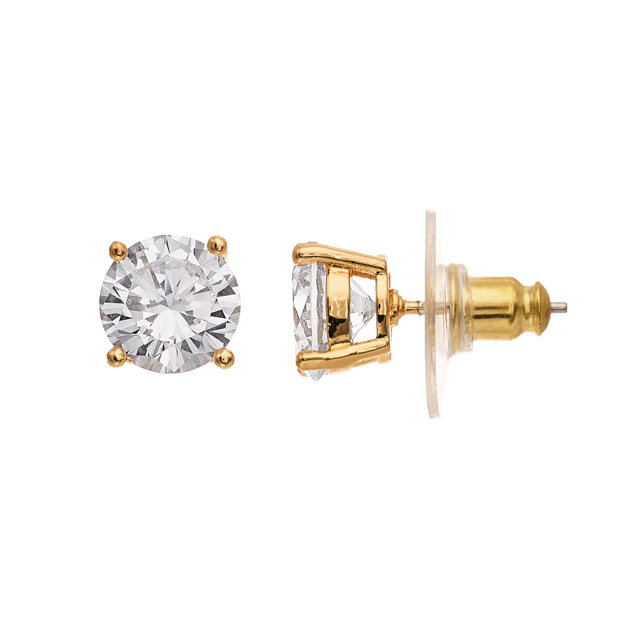 Nine West Prong Round Stud Earring, Women's, Gold Tone | Kohl's