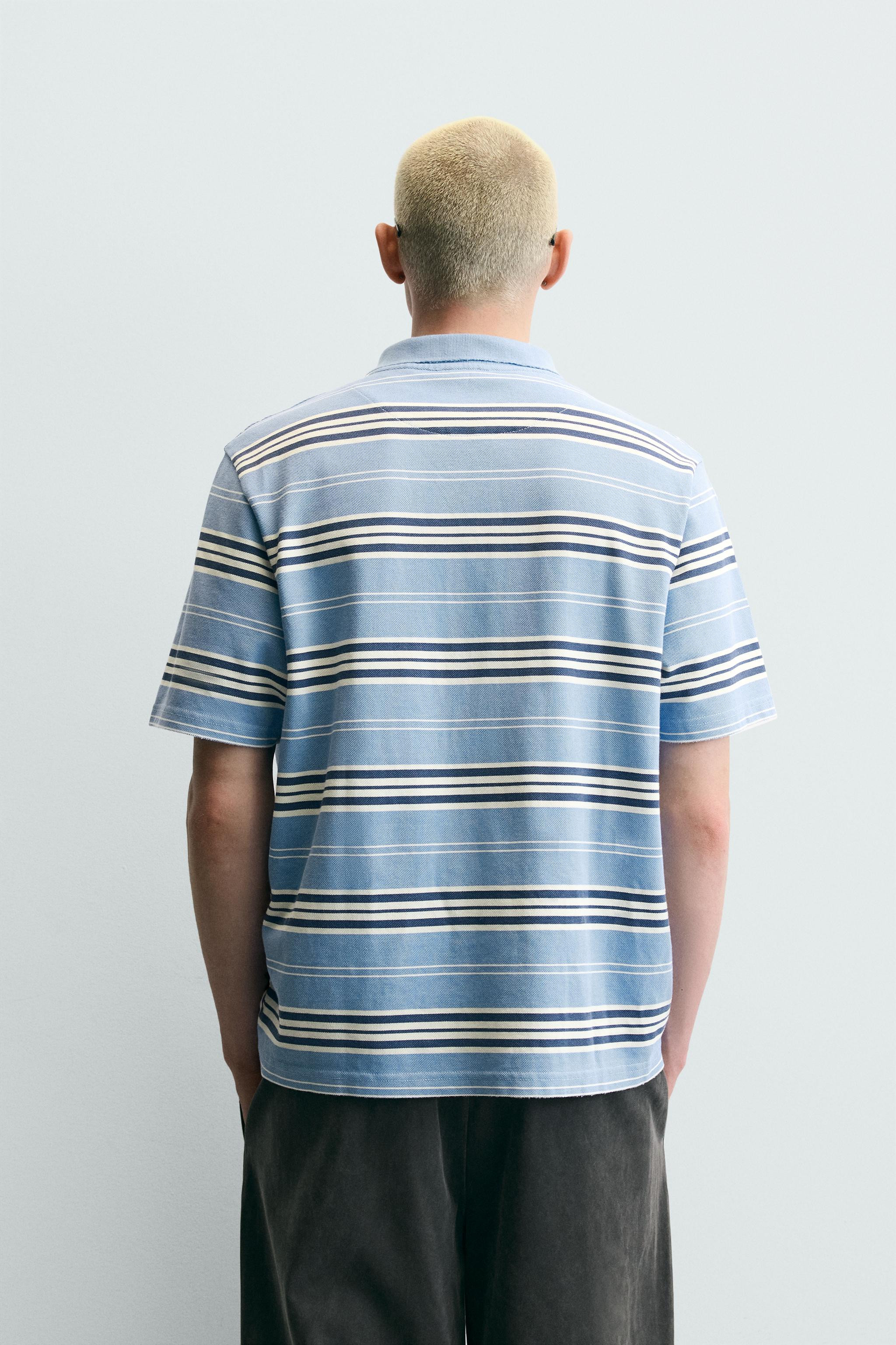STRIPED BOXY FIT POLO | Zara US