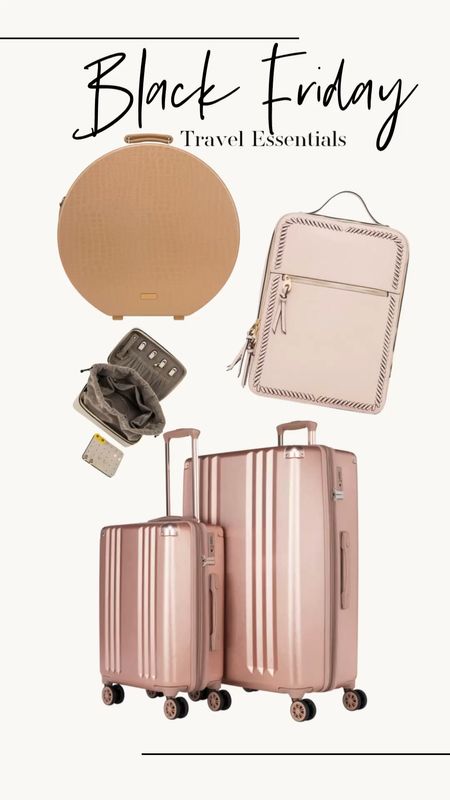 Travel essentials and accessories. Travel hat box and best suitcases for travel. Jewelry case for traveling. 

#LTKitbag #LTKCyberweek #LTKtravel