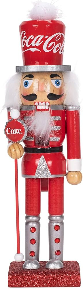 Coca-Cola Kurt S. Adler 10-Inch Wooden Nutcracker, Multicolor (CC6202) | Amazon (US)
